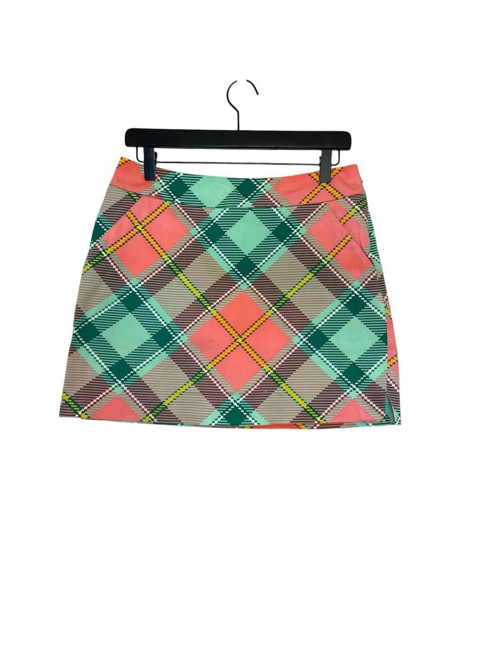 Loudmouth Plaid Golf Skort Athletic Skirt Pink and Green Size 4